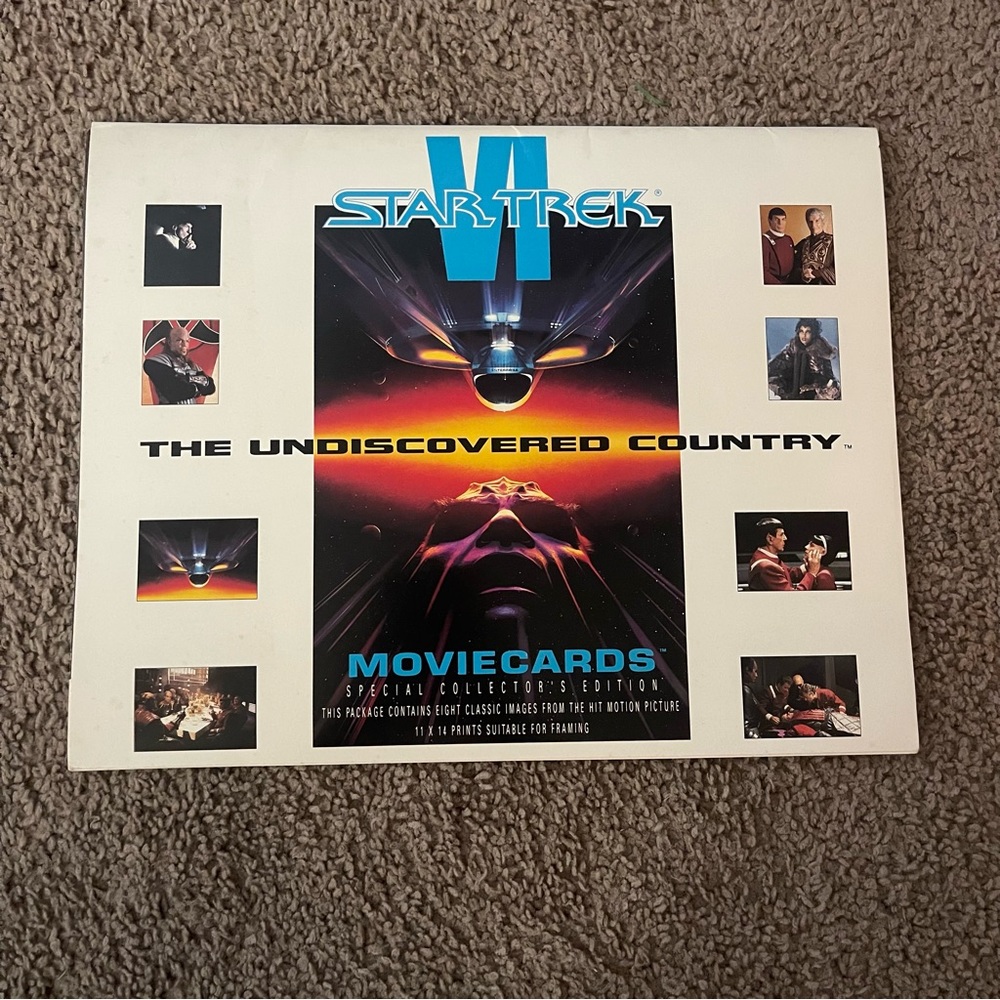 Vintage Star Trek VI Movie Cards Posters